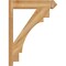 Ekena Millwork Merced Rough Sawn Arts and Crafts Outlooker, Western Red Cedar, 6"W x 24"D x 32"H OUT06X24X32MRC03RWR - alternate 3